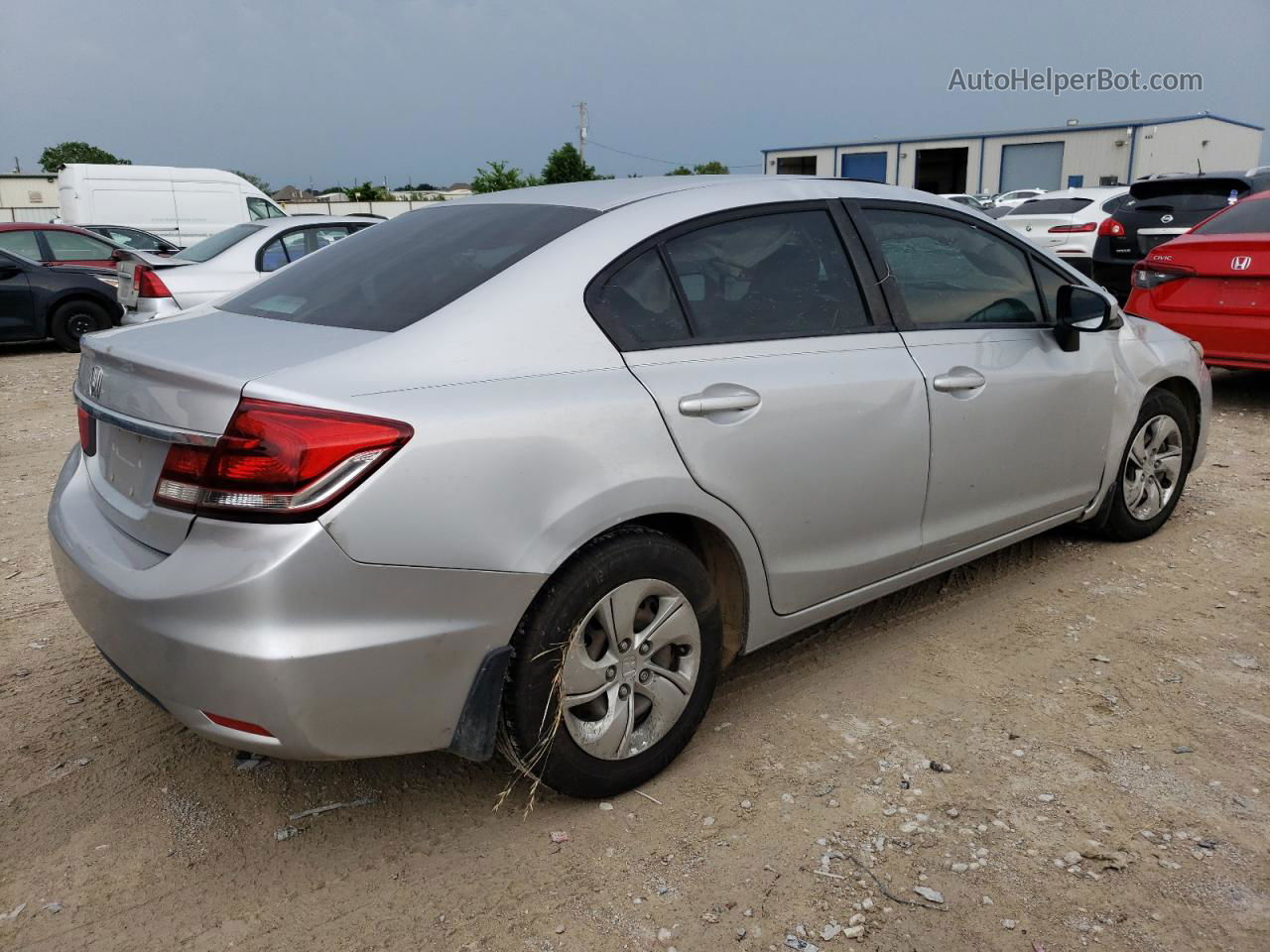 2015 Honda Civic Lx Silver vin: 2HGFB2F5XFH544479