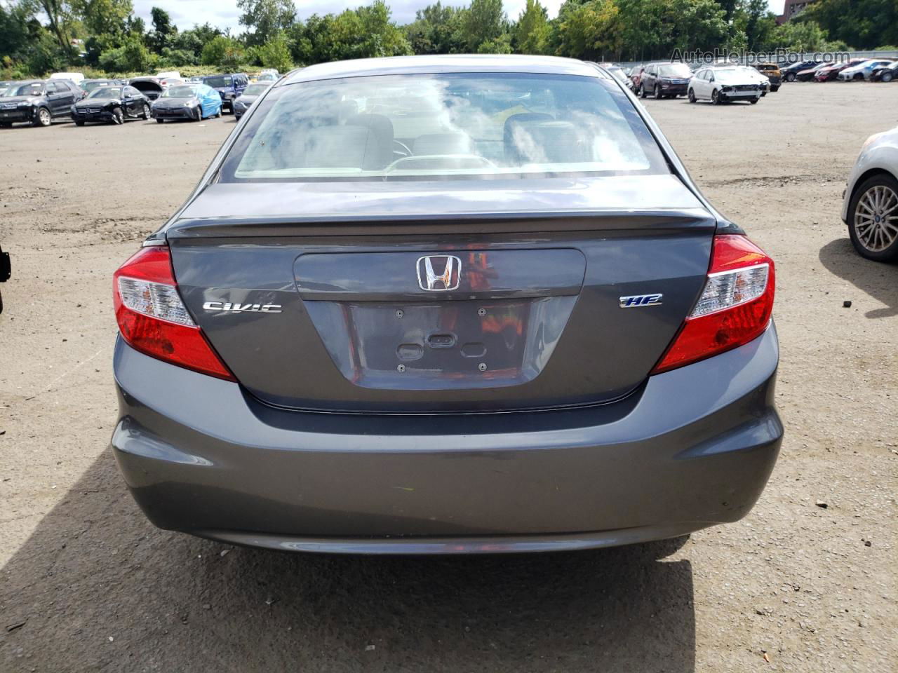 2012 Honda Civic Hf Gray vin: 2HGFB2F60CH548142