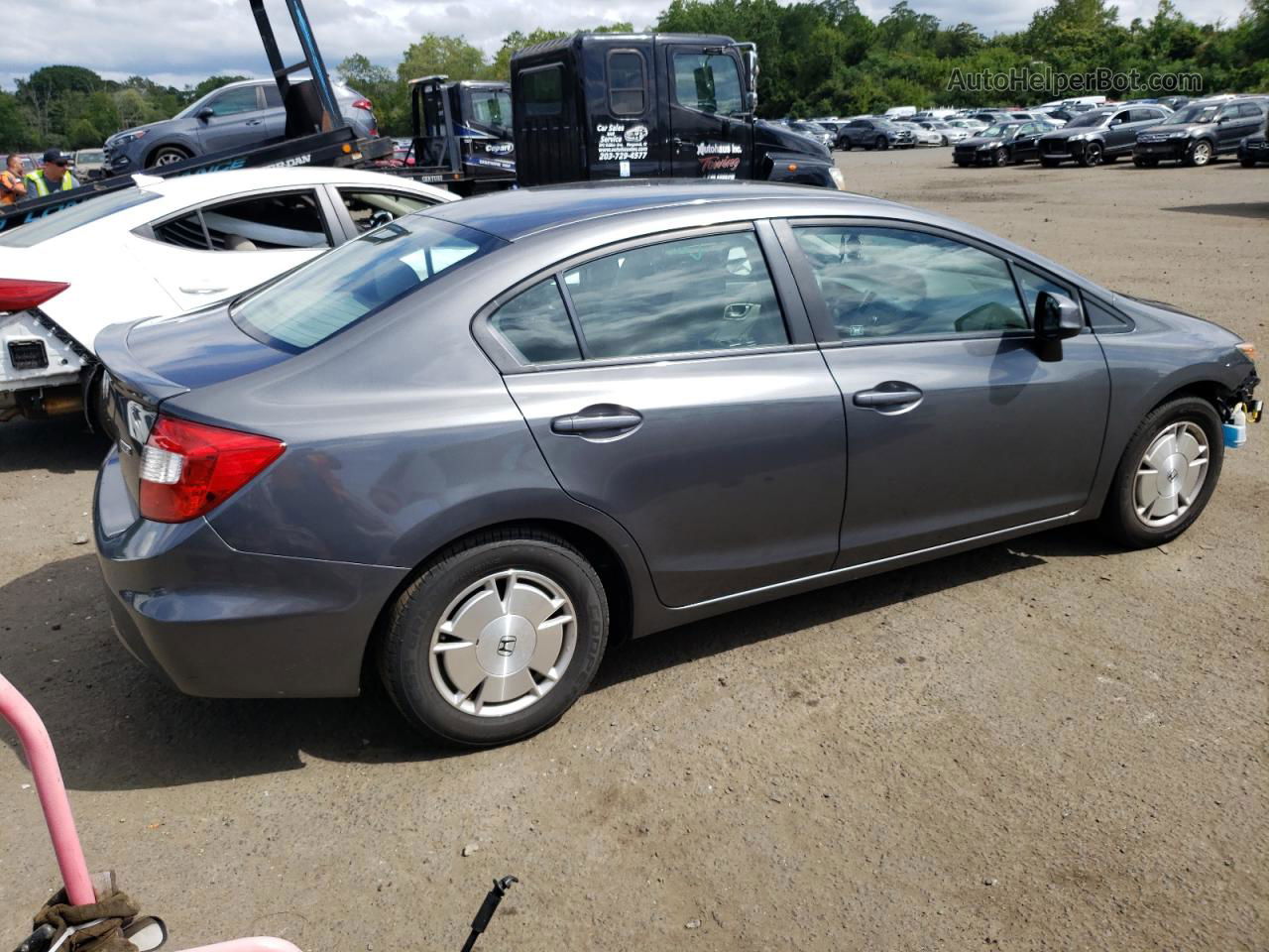 2012 Honda Civic Hf Gray vin: 2HGFB2F60CH548142