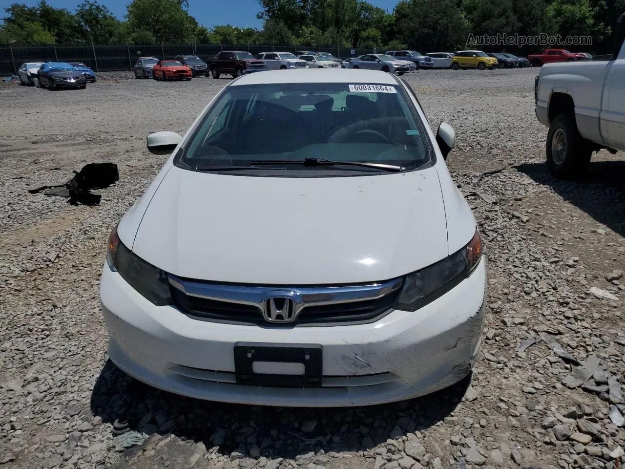 2012 Honda Civic Hf Белый vin: 2HGFB2F62CH550300