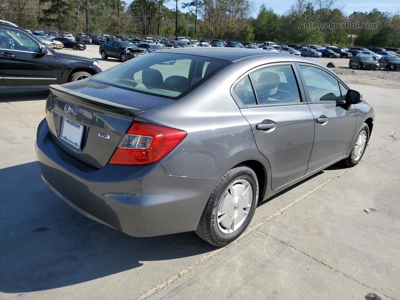 2012 Honda Civic Hf Gray vin: 2HGFB2F65CH322095