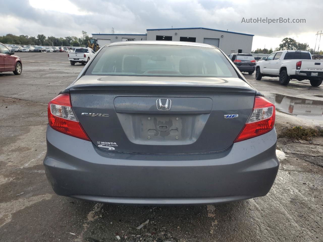 2012 Honda Civic Hf Gray vin: 2HGFB2F65CH557337