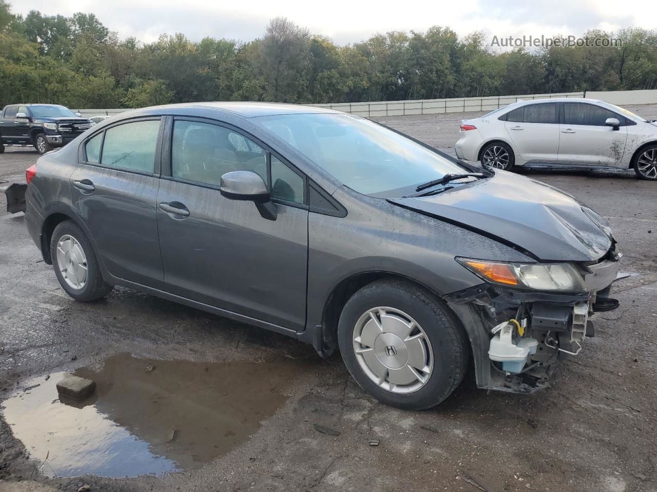 2012 Honda Civic Hf Gray vin: 2HGFB2F65CH557337