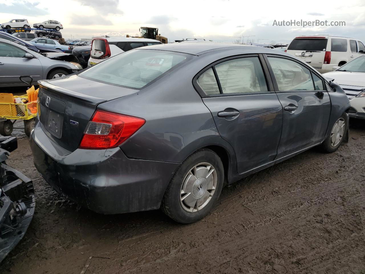 2012 Honda Civic Hf Gray vin: 2HGFB2F6XCH319113