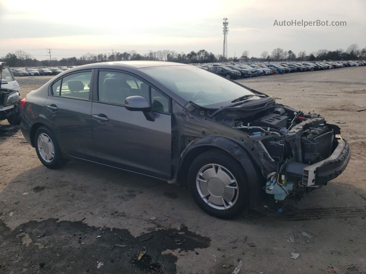 2012 Honda Civic Hf Gray vin: 2HGFB2F6XCH548150