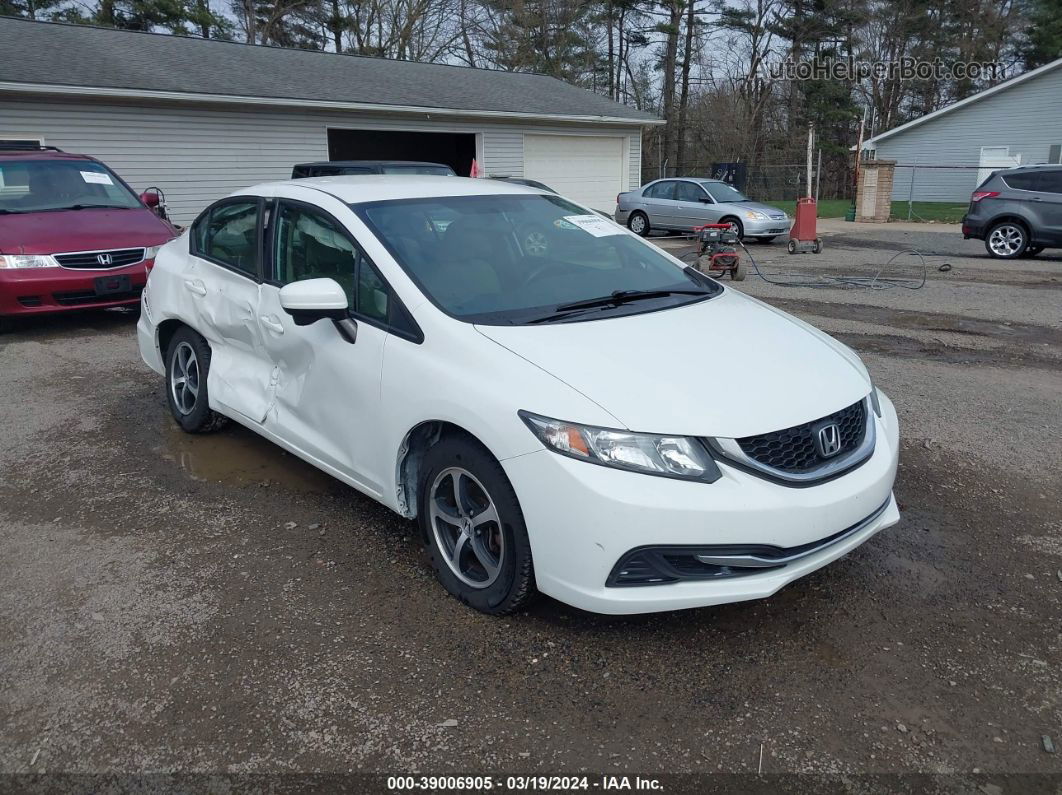 2015 Honda Civic Se White vin: 2HGFB2F72FH539049