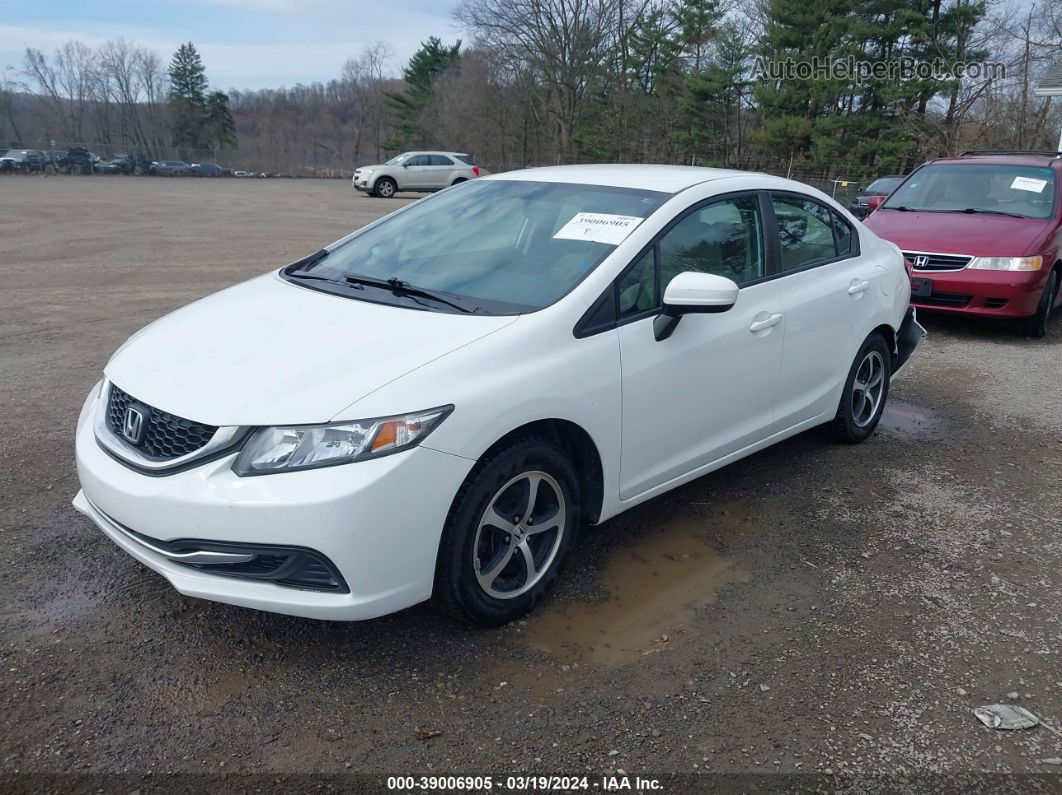 2015 Honda Civic Se White vin: 2HGFB2F72FH539049