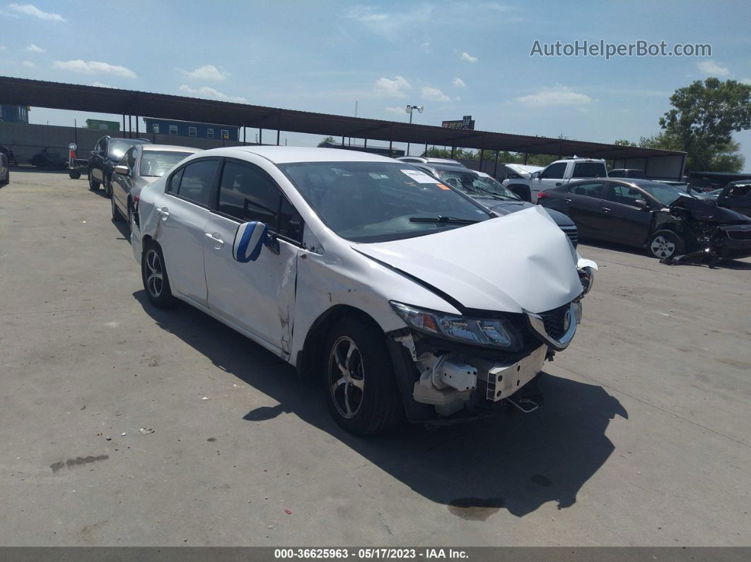 2015 Honda Civic Sedan Se White vin: 2HGFB2F75FH548487