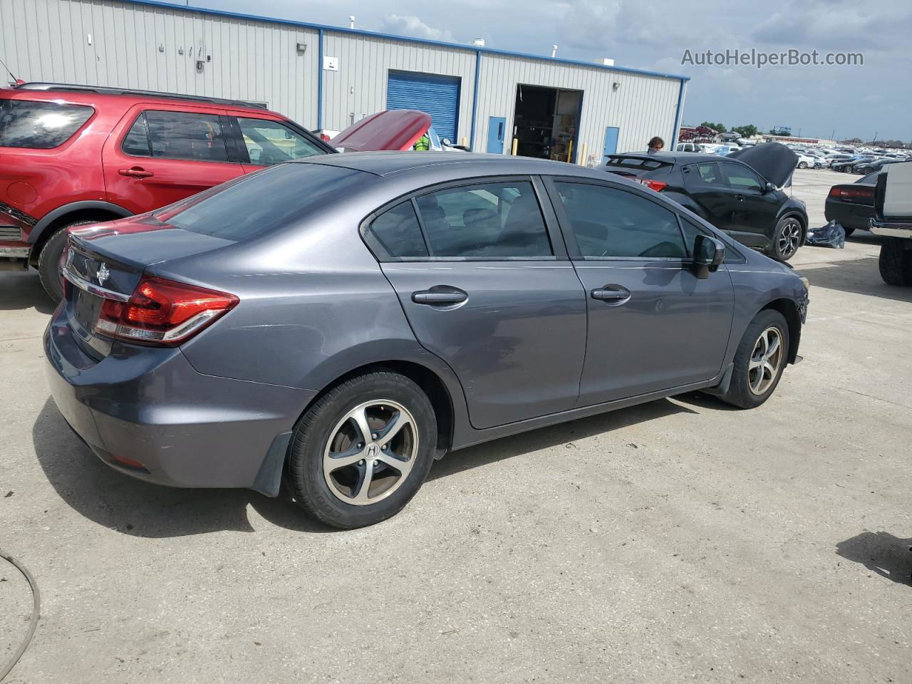 2015 Honda Civic Se Gray vin: 2HGFB2F76FH559398