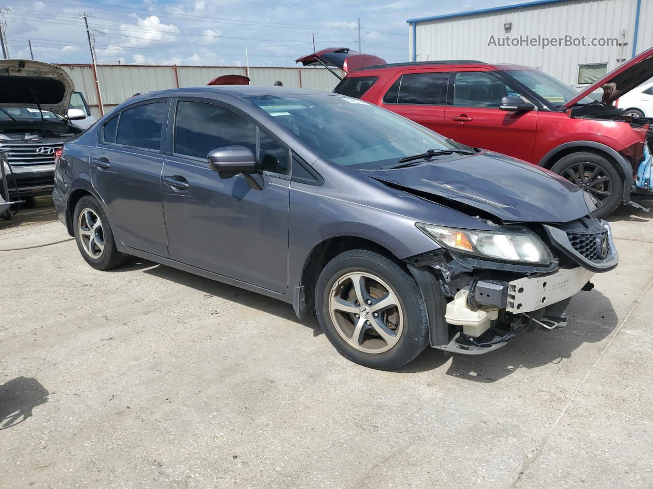 2015 Honda Civic Se Gray vin: 2HGFB2F76FH559398