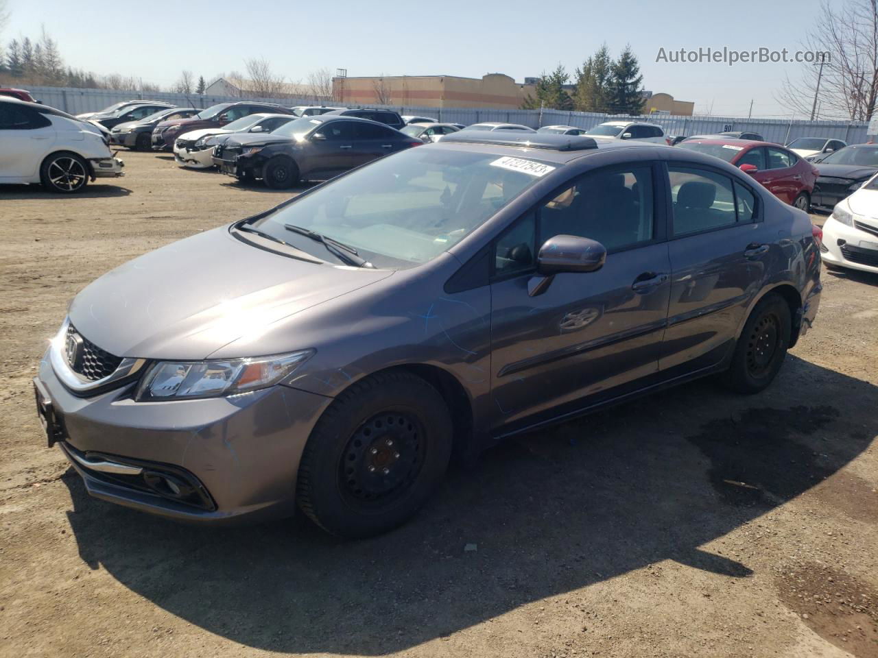 2015 Honda Civic Se Серый vin: 2HGFB2F77FH017601