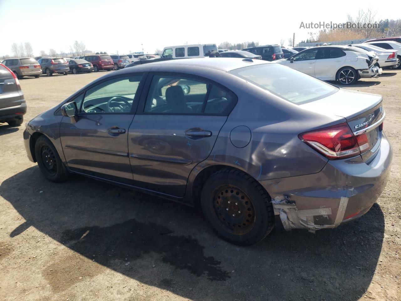 2015 Honda Civic Se Серый vin: 2HGFB2F77FH017601