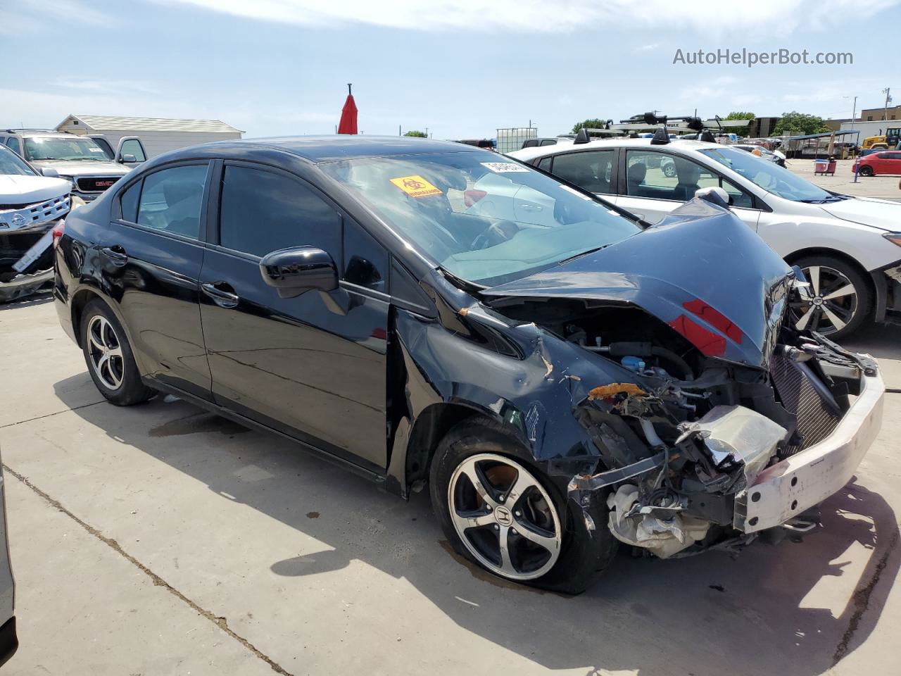 2015 Honda Civic Se Черный vin: 2HGFB2F77FH548054