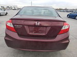 2012 Honda Civic Ex Burgundy vin: 2HGFB2F80CH509116