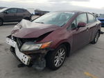 2012 Honda Civic Ex Burgundy vin: 2HGFB2F80CH509116