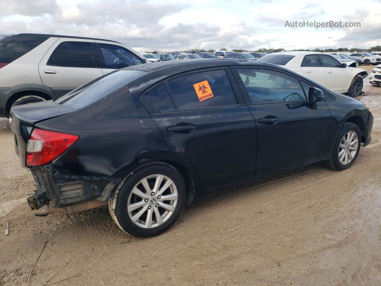 2012 Honda Civic Ex Черный vin: 2HGFB2F80CH524876