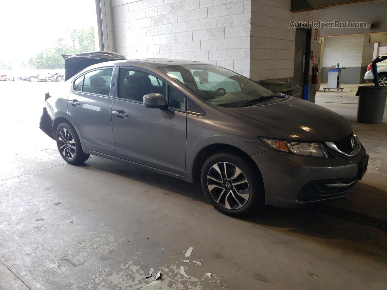 2013 Honda Civic Ex Серый vin: 2HGFB2F80DH508078