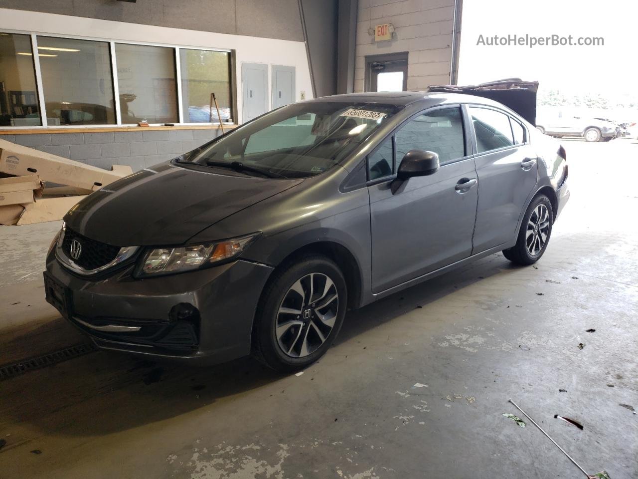 2013 Honda Civic Ex Серый vin: 2HGFB2F80DH508078