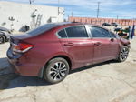 2013 Honda Civic Ex Burgundy vin: 2HGFB2F80DH525186