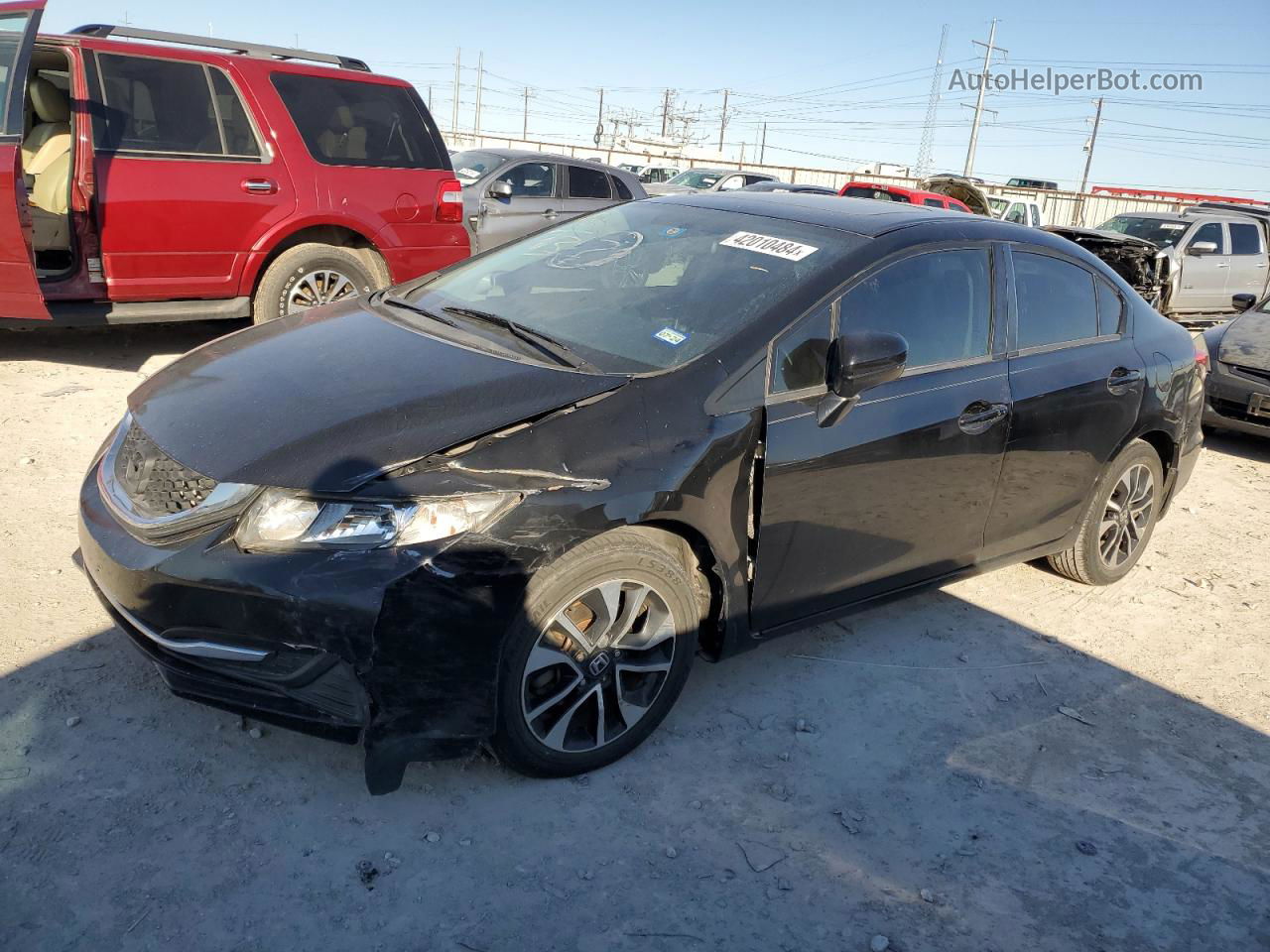 2014 Honda Civic Ex Black vin: 2HGFB2F80EH525271