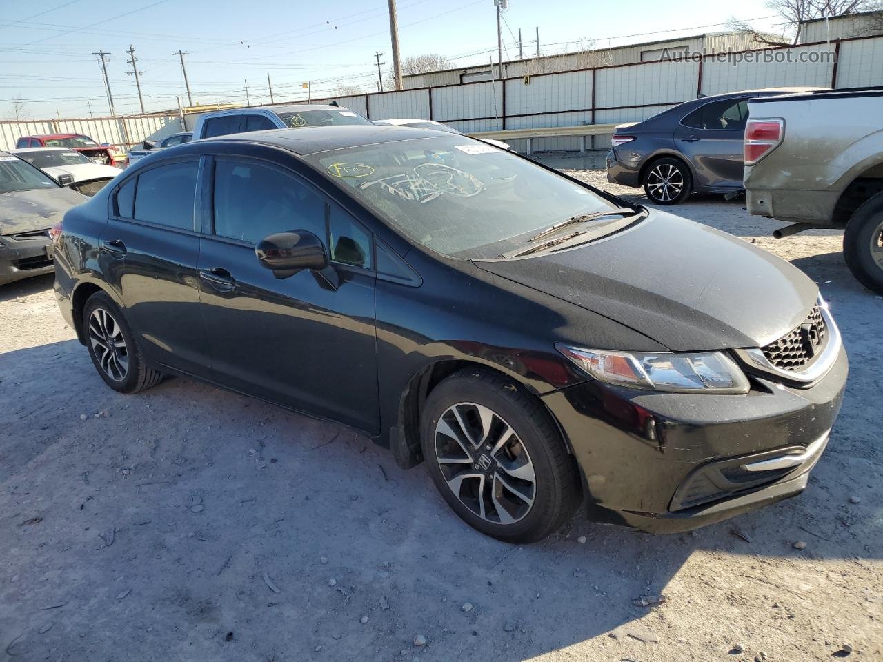 2014 Honda Civic Ex Черный vin: 2HGFB2F80EH525271