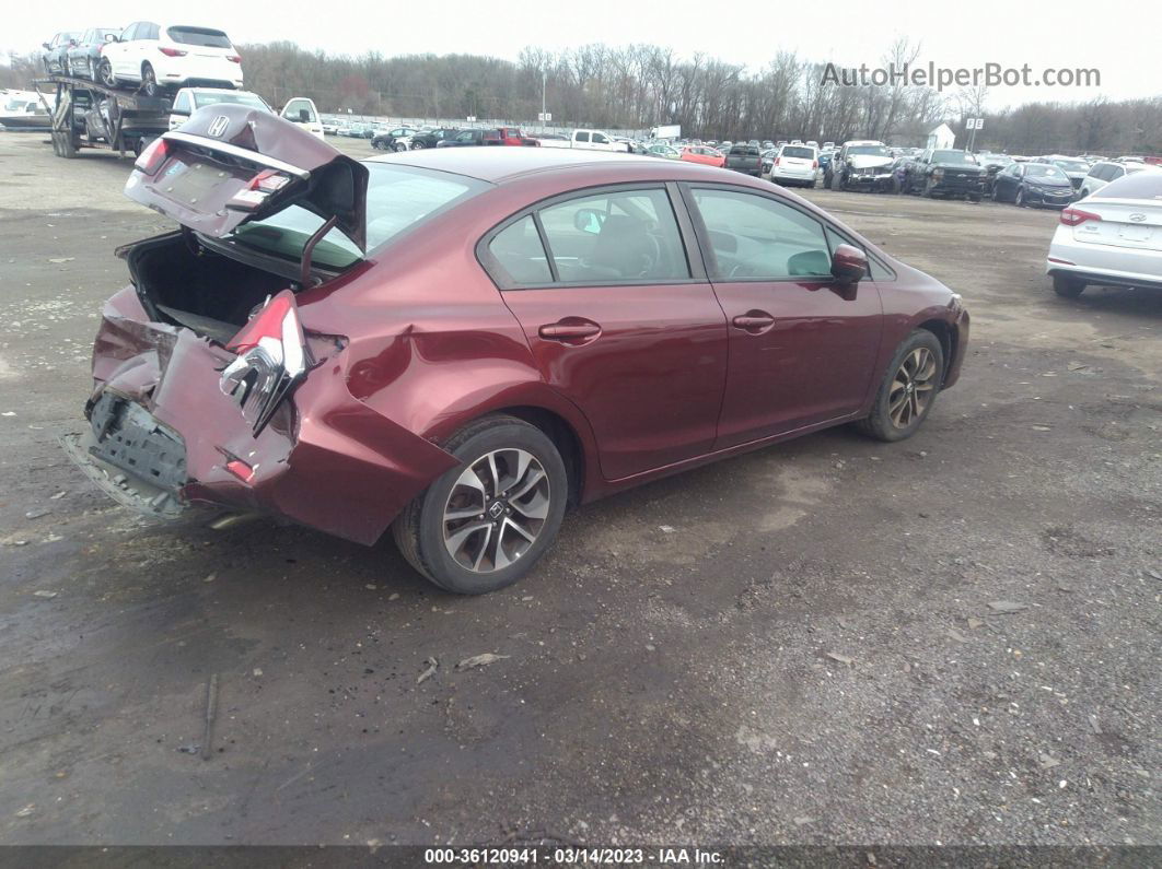 2014 Honda Civic Sedan Ex Красный vin: 2HGFB2F80EH536562