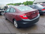 2012 Honda Civic Ex Burgundy vin: 2HGFB2F81CH553853