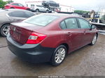 2012 Honda Civic Ex Бордовый vin: 2HGFB2F81CH553853