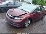 2012 Honda Civic Ex Burgundy vin: 2HGFB2F81CH553853