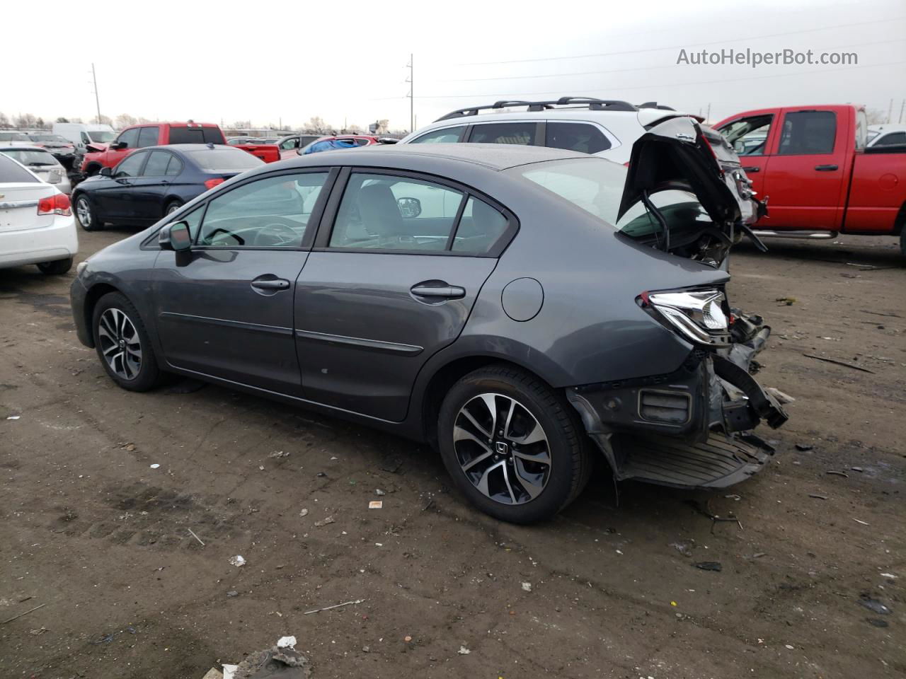 2013 Honda Civic Ex Серый vin: 2HGFB2F81DH517274