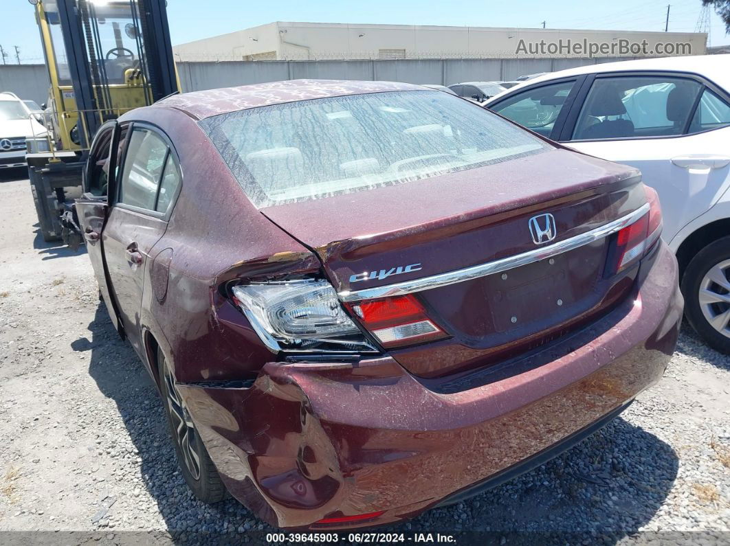 2015 Honda Civic Ex Burgundy vin: 2HGFB2F81FH567109