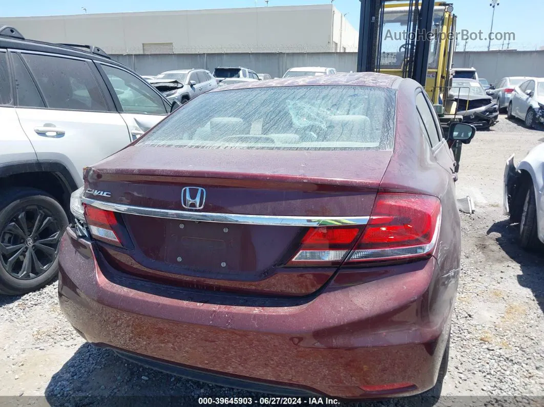 2015 Honda Civic Ex Burgundy vin: 2HGFB2F81FH567109