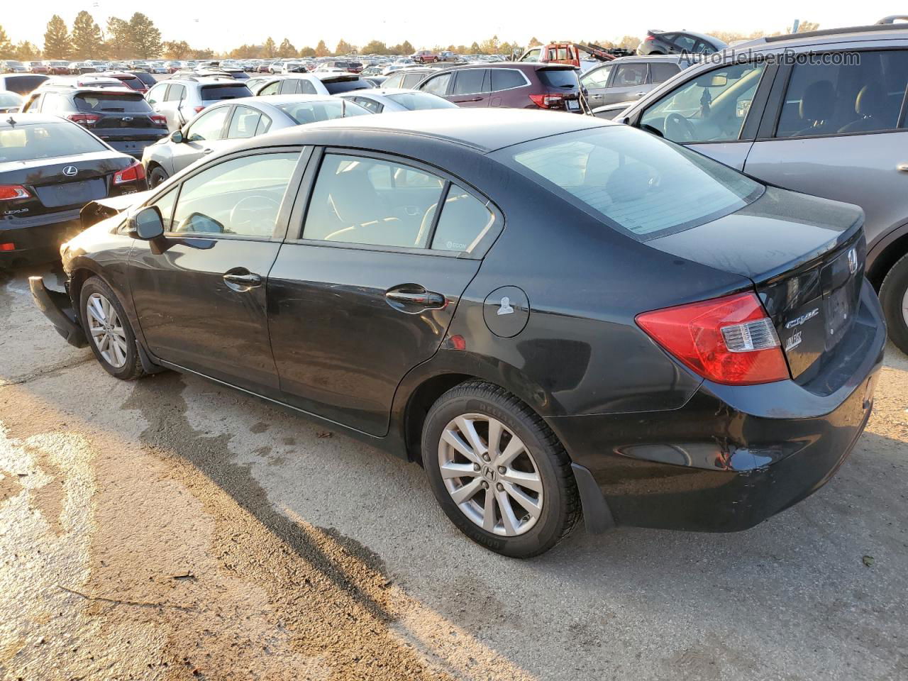 2012 Honda Civic Ex Black vin: 2HGFB2F82CH505133