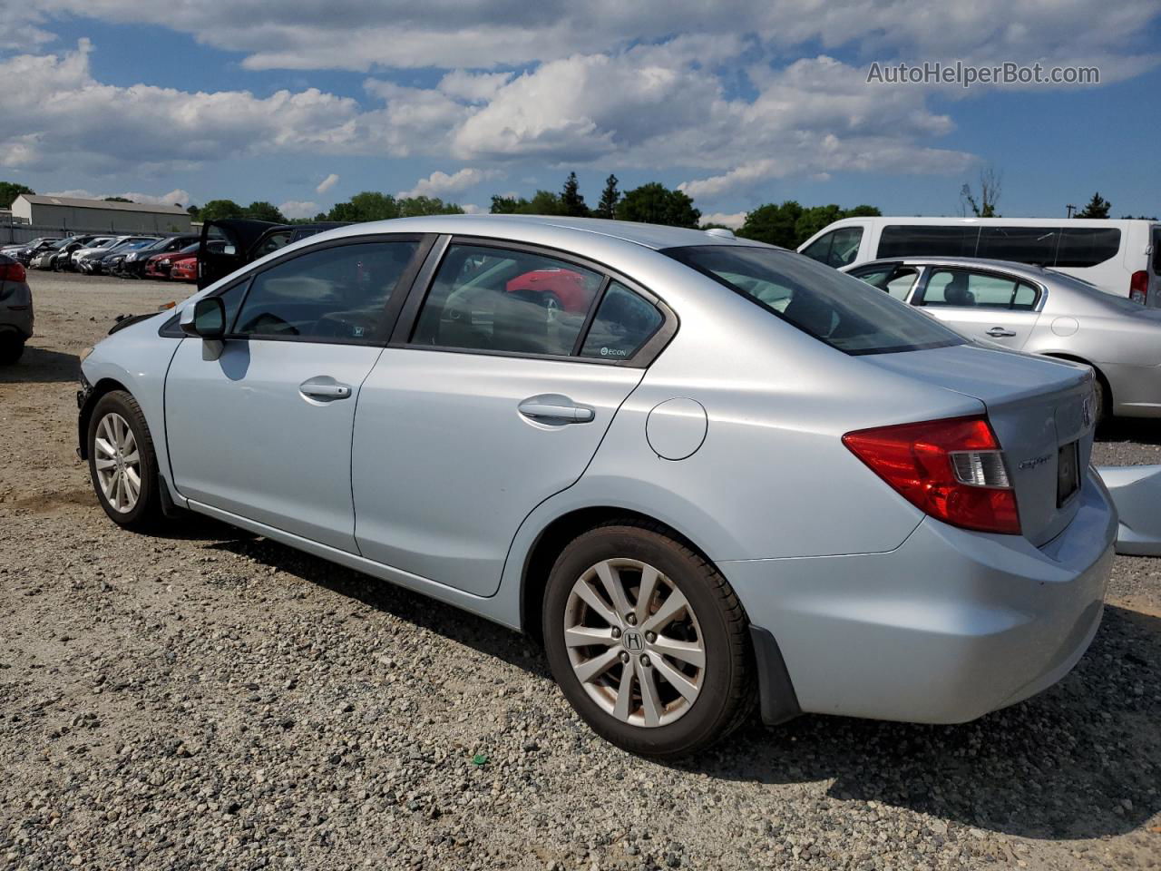 2012 Honda Civic Ex Синий vin: 2HGFB2F82CH540559