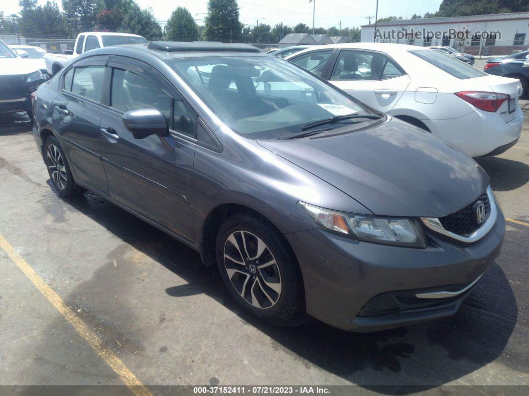 2014 Honda Civic Sedan Ex Gray vin: 2HGFB2F82EH503188