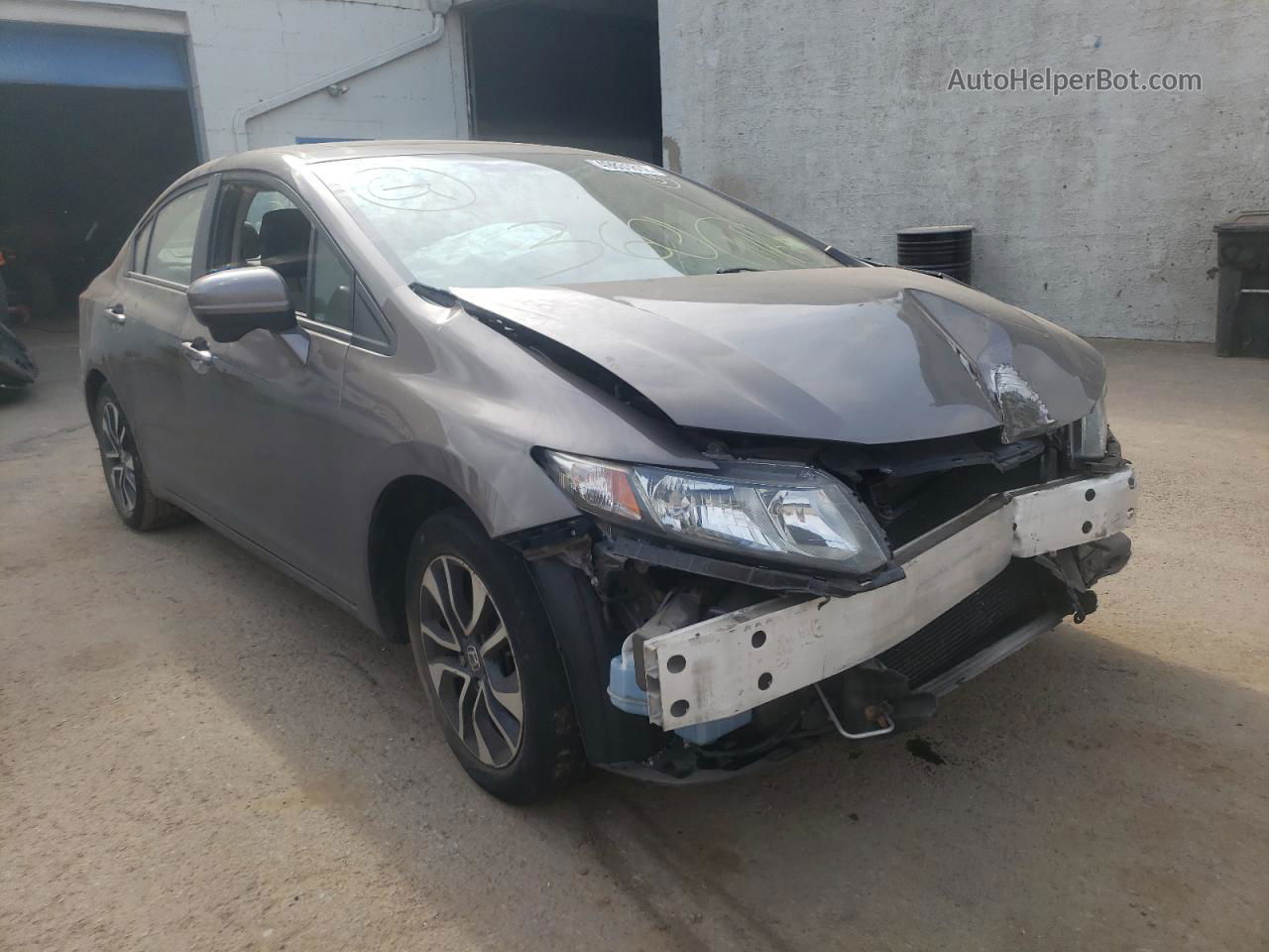 2014 Honda Civic Ex Серый vin: 2HGFB2F82EH542380