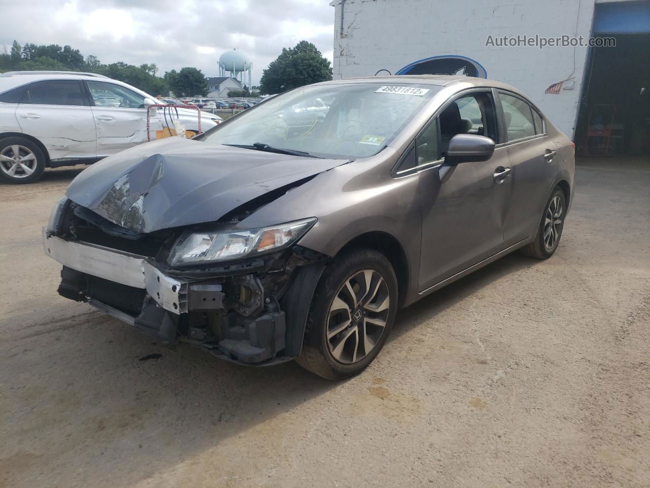 2014 Honda Civic Ex Gray vin: 2HGFB2F82EH542380