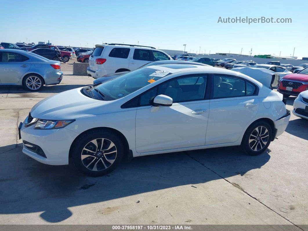 2015 Honda Civic Ex White vin: 2HGFB2F82FH523698