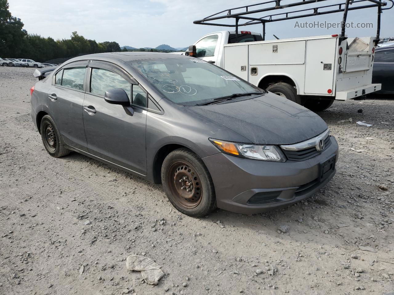 2012 Honda Civic Ex Gray vin: 2HGFB2F83CH516027