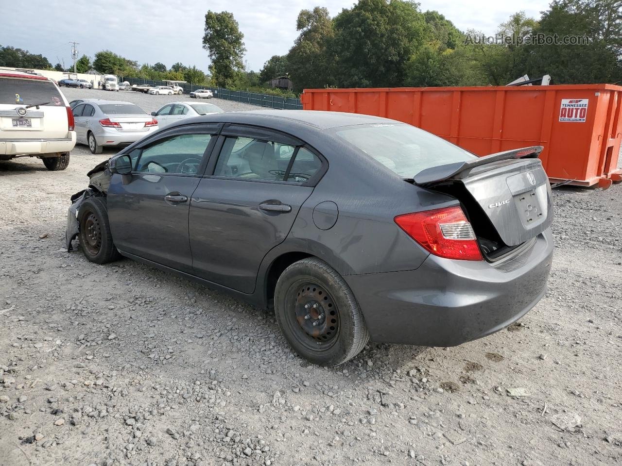 2012 Honda Civic Ex Gray vin: 2HGFB2F83CH516027