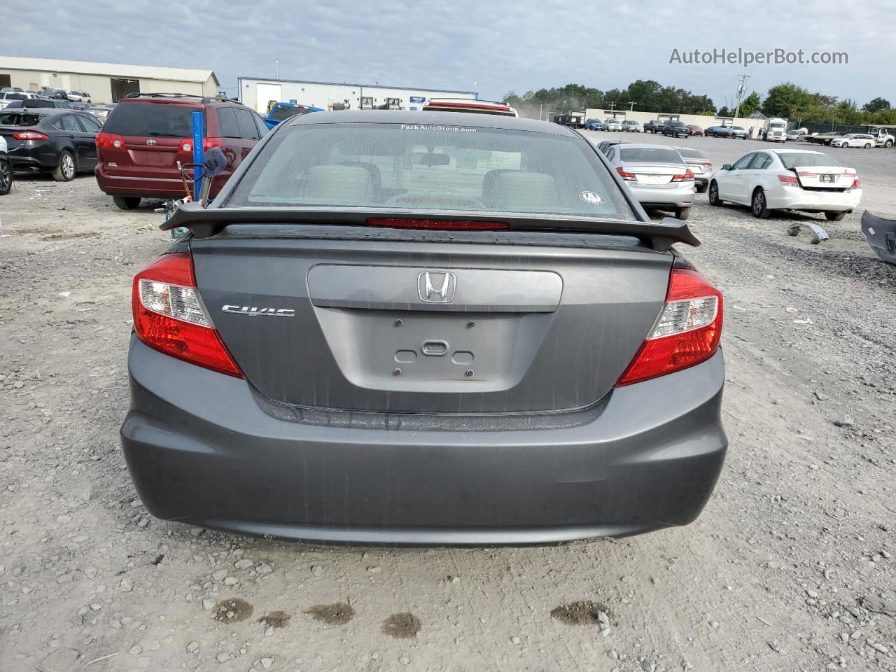 2012 Honda Civic Ex Gray vin: 2HGFB2F83CH516027