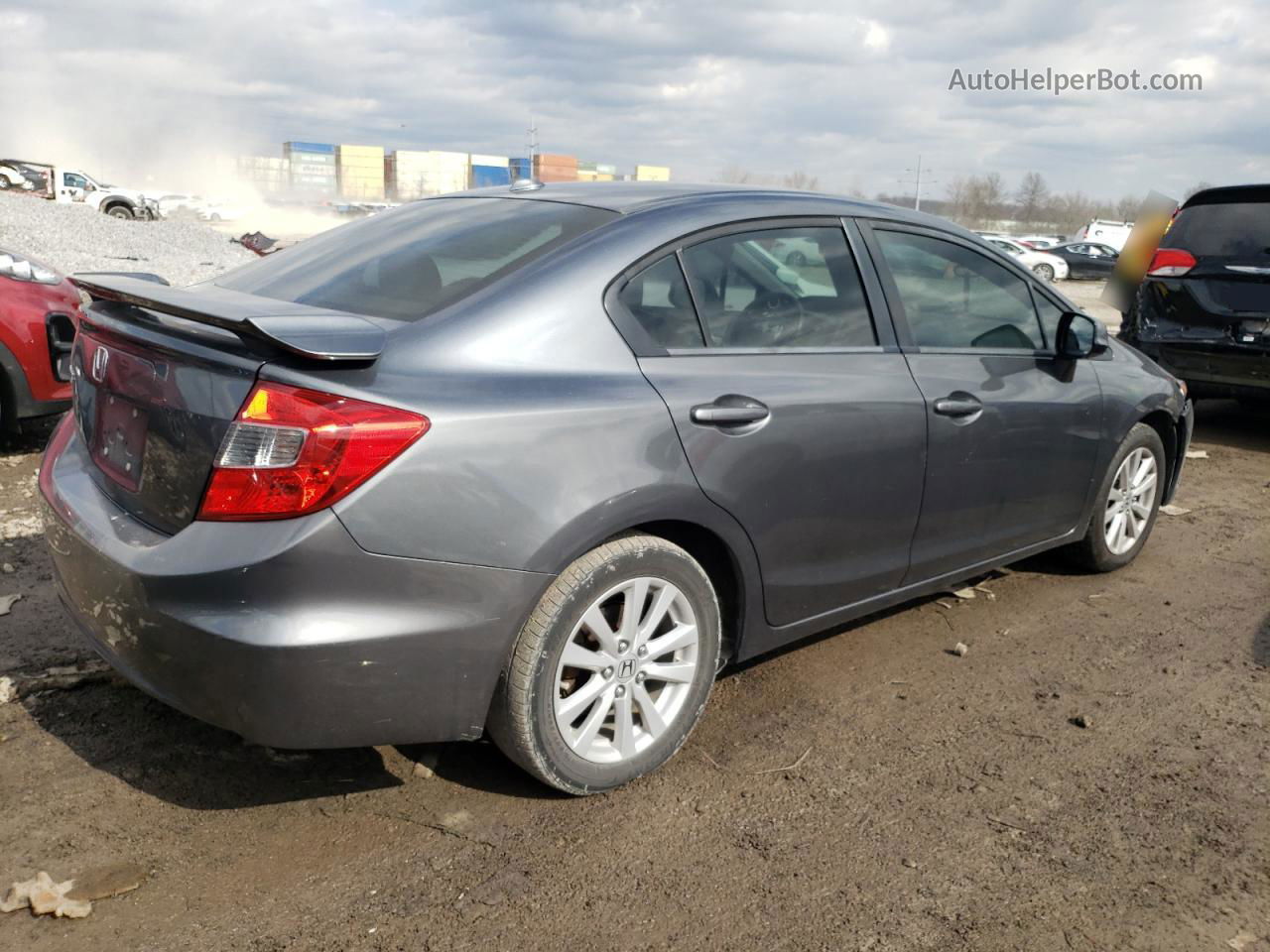 2012 Honda Civic Ex Charcoal vin: 2HGFB2F83CH517940