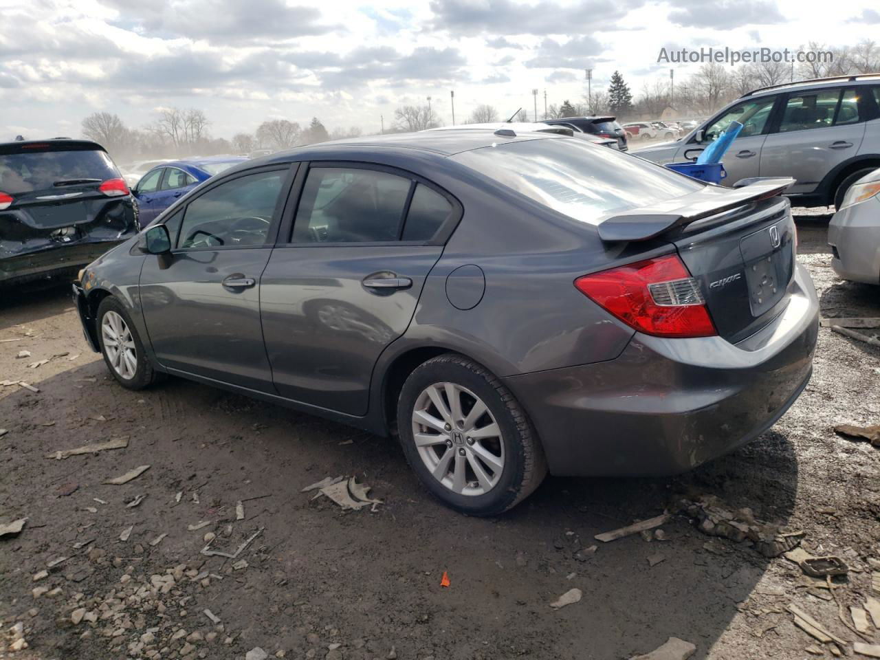 2012 Honda Civic Ex Charcoal vin: 2HGFB2F83CH517940