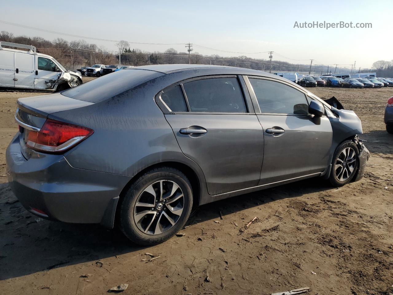 2013 Honda Civic Ex Gray vin: 2HGFB2F83DH531502