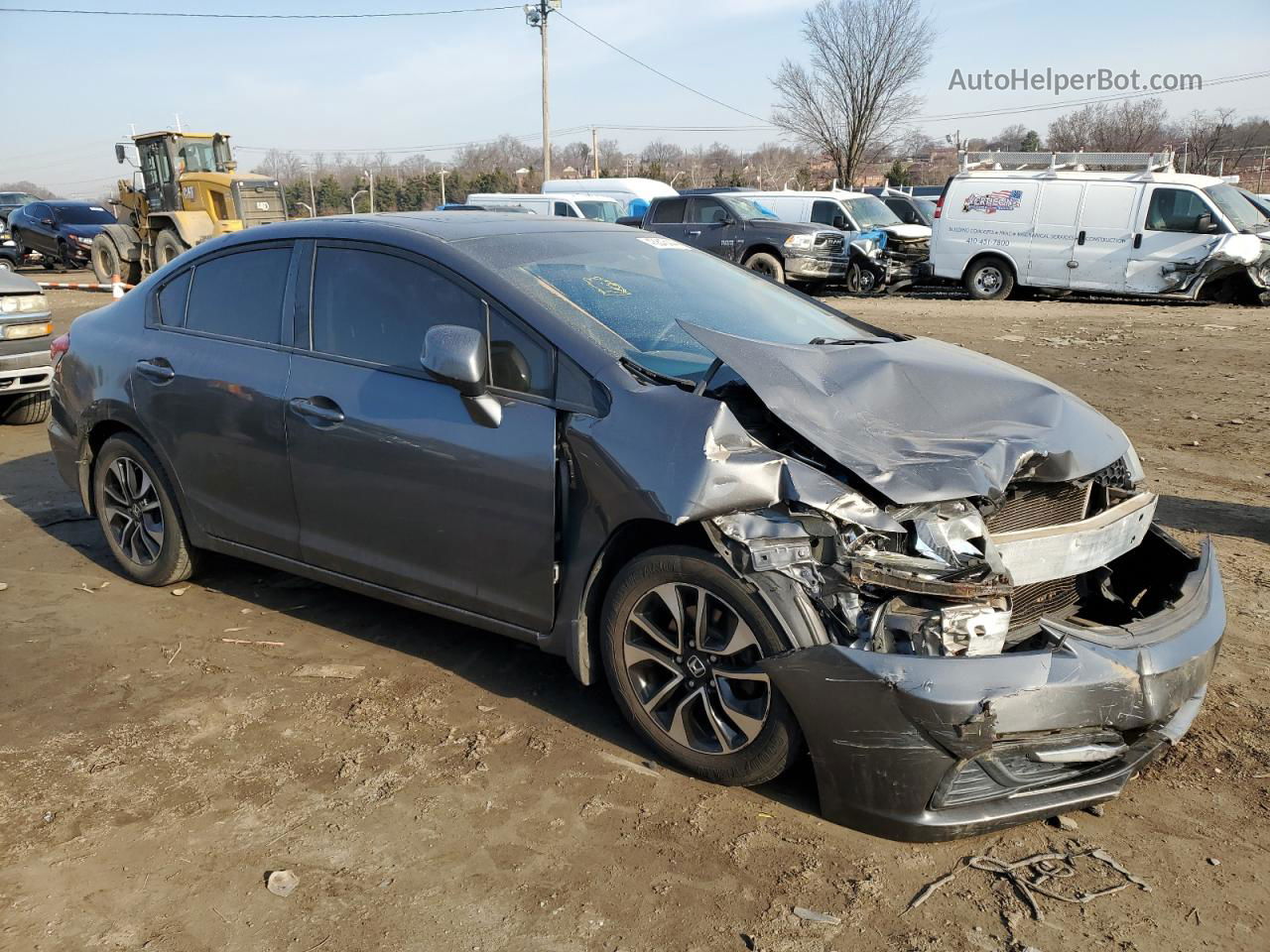 2013 Honda Civic Ex Gray vin: 2HGFB2F83DH531502