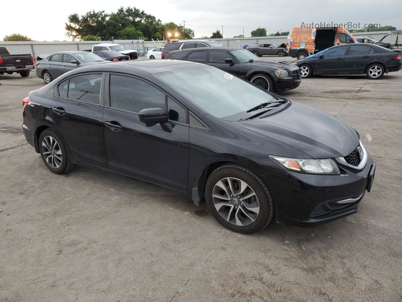 2014 Honda Civic Ex Black vin: 2HGFB2F83EH522400