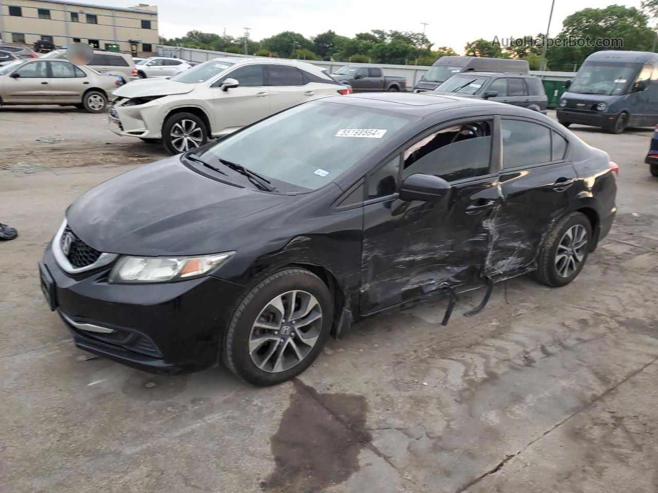 2014 Honda Civic Ex Black vin: 2HGFB2F83EH522400