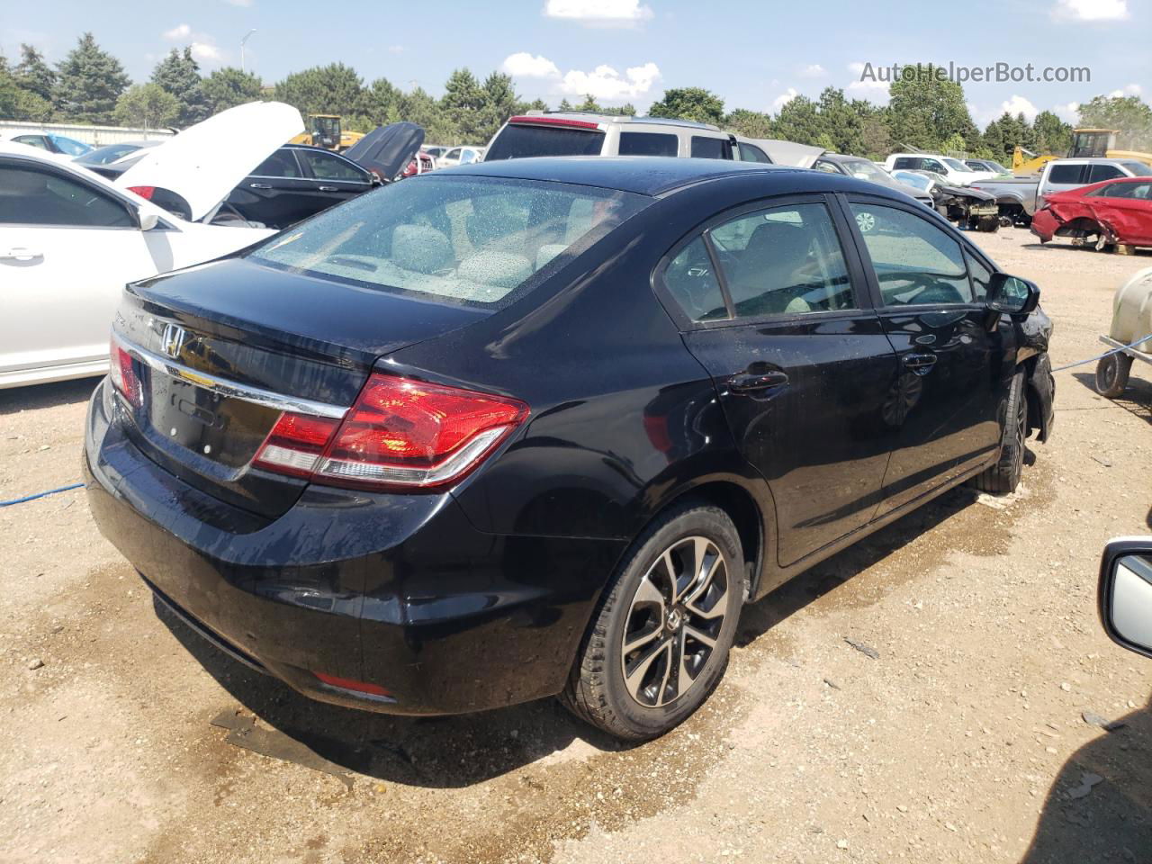 2014 Honda Civic Ex Черный vin: 2HGFB2F83EH536863