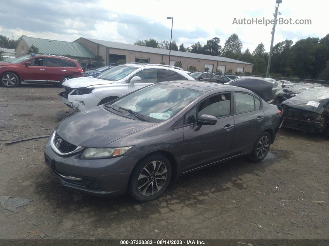 2014 Honda Civic Sedan Ex Gray vin: 2HGFB2F83EH559513