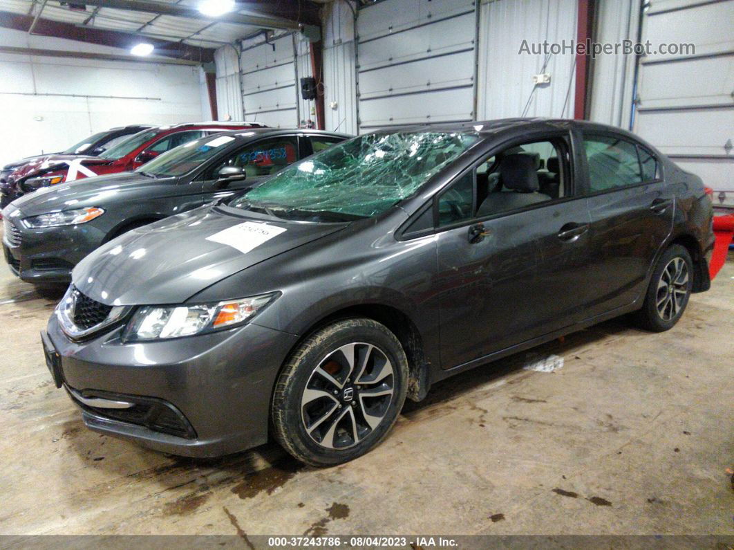 2015 Honda Civic Ex Gray vin: 2HGFB2F83FH505632